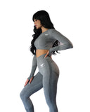 Women's Swift Leggings & Crop Top Workout Set - Available in 4 Colors