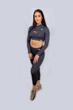 Cross My Heart Bra Top and Leggings Set - Available in 3 colors