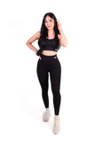 Women's Performance Leggings & Sports Bra Workout Set - Available in 4 Colors