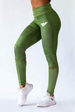 Body Phenom’s Green Moto Gym Leggings for Women