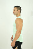 Cutoff Tee - Mens sleeveless workout shirt - Mint
