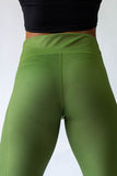 Body Phenom’s Green Moto Gym Leggings for Women