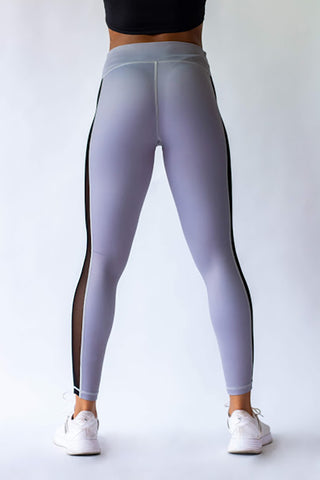Side Mesh Grey Leggings - Best for Workout, Yoga and Running