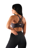 Body Phenom's Endurance Sports Bra for Women - Grey