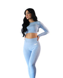 Women's Swift Leggings & Crop Top Workout Set - Available in 4 Colors